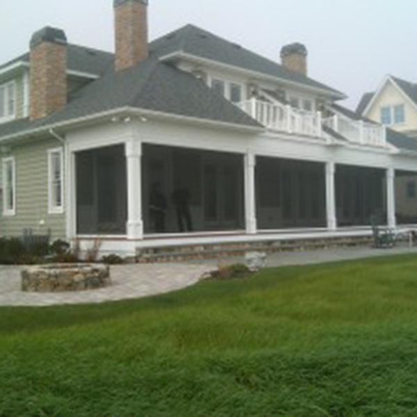 Home front view with garden